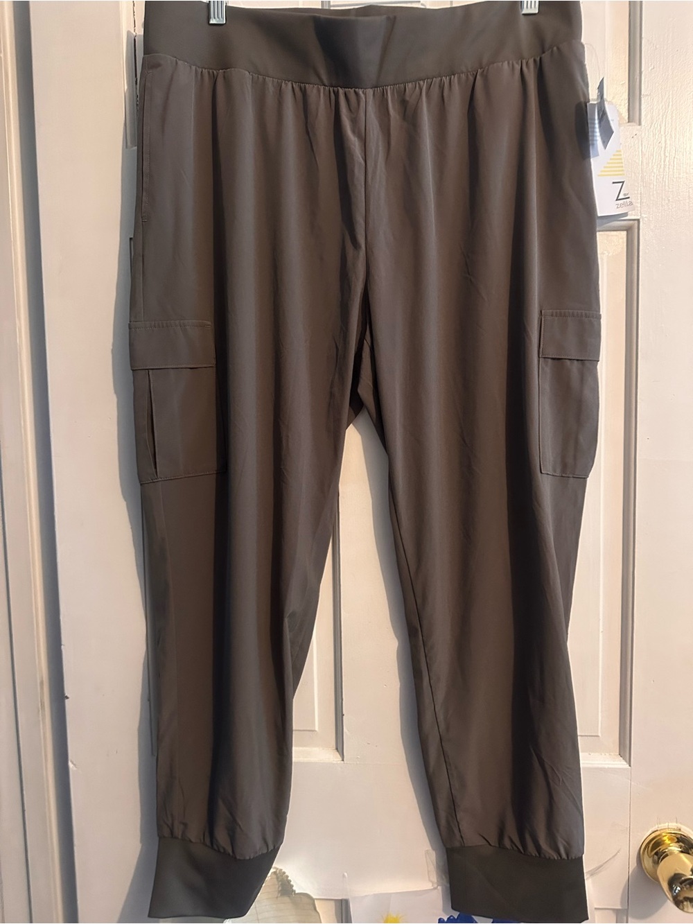 Z By Zella Grey Kitten Lightweight Athleisure Jogger Pants Women's Size XL